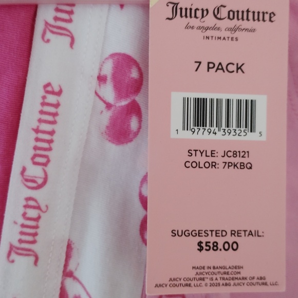 🩷*JUICYCOUTURE* CUTE🍒 (7) Panty Set MIXED DESIGNS! - Picture 11 of 11